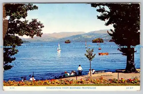 R739112 Windermere von Bowness Promenade H Webster Helvellyn House Keswick