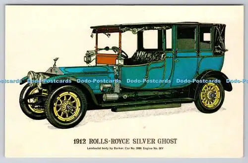 R740796 1912 Rolls Royce Silver Ghost Fine Art Lithographie Prescott Pickup