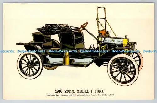 R740803 1910 20h p Model T Ford Fine Art Lithographie Prescott Pickup