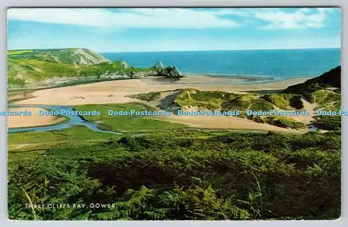 R739187 Gower Three Cliffs Bay J Salmon Sevenoaks