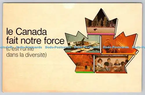 R739235 Le Canada Fait Notre Force c est l Unite Dans la Diversite Postkarte