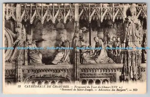 R739274 Cathedrale De Chartres Fragment du Tour du Choeur Sommeil de Saint Josep