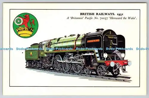 R739339 British Railways A Britannia Pacific No 70037 Hereward the Wake Photo Pr