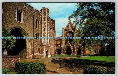 R740976 St Albans The Abbey Gateway and West Front Photo Precision Colourmaster