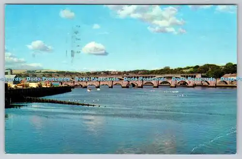 R739385 Berwick Upon Tweed The Three Bridges Photo Precision Colourmaster Intern