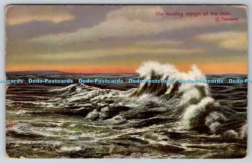R741554 The Howling Margin of the Main Rough Seas Raphael Tuck and Sons Rapholet