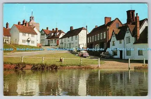 R739443 Finchingfield From The Pond J Salmon Sevenoaks PM Halstead Essex 1983