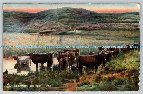 R741589 Morning of the Loch Highland and Lowland Raphael Tuck and Sons Photochro