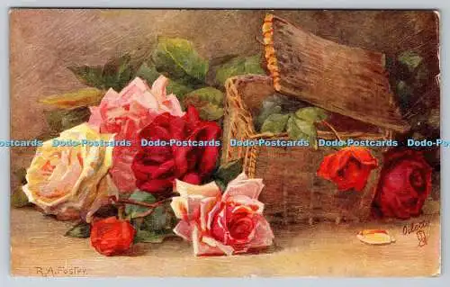 R741618 Die Zeit der Rosen Raphael Tuck und Söhne Oilette Postkarte Nr 3364 R A Fos