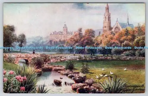 R741630 Bournemouth Die oberen Gärten Raphael Tuck und Söhne Oilette Postkarte Nr.