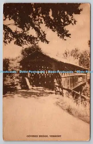 R739543 Vermont Covered Bridge G B Fetter New York Collotype