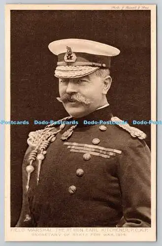 R739582 Field Marshal the Rt Hon Earl Kitchener Secretary of State For War The E