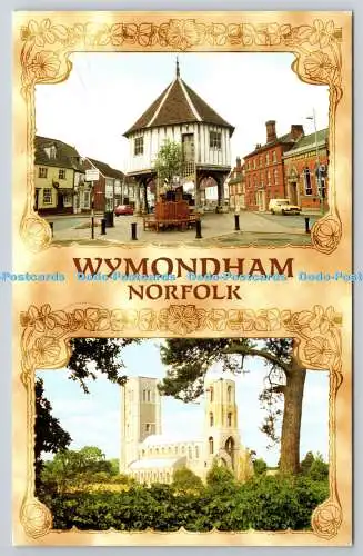 R739678 Wymondham Norfolk The Market Cross and Abbey Church Geo R Reeve Ray Wool