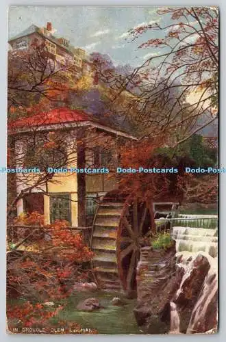 R741845 I of Man In Groudle Glen Manx Glens Raphael Tuck and Sons Oilette Postca
