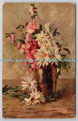 R741902 Lieblingsblumen Raphael Tuck und Söhne Ölfaksim Postkarte O F 3365 N Be