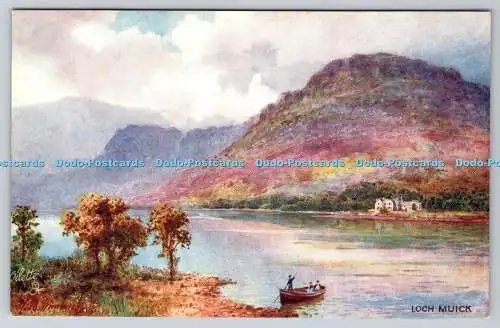 R741953 Loch Muick Deeside Raphael Tuck and Sons Oilette Postkarte 7896 H B Wimbu