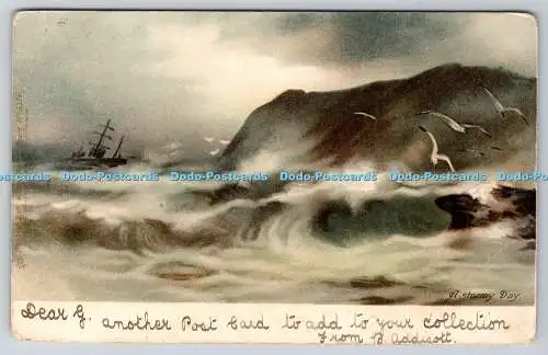 R741993 A Stormy Day Raphael Tuck and Sons 1902