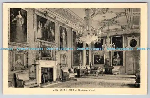 R742004 Windsor Castle Van Dyck Room Second View Raphael Tuck and Sons Serie D