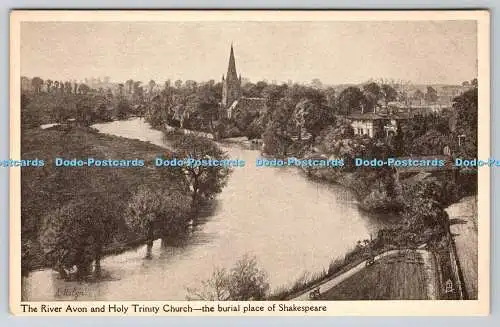 R742021 The River Avon and Holy Trinity Church the Burial Place of Shakespeare R