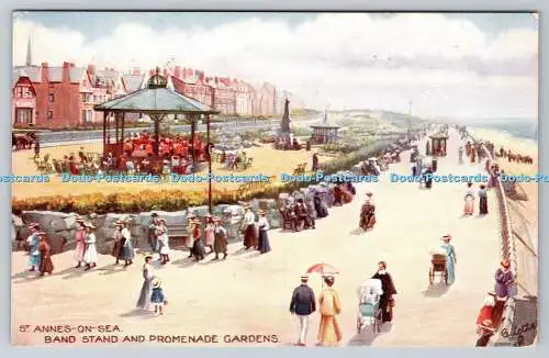 R742036 St Annes on Sea Band Stand and Promenade Gardens Raphael Tuck and Sons L