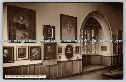 R742038 Shakespeare Memorial Art Gallery Portraits of Shakespeare Raphael Tuck a