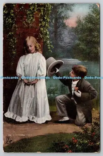 R739910 Say Yes Love Young Dreams Tuck Rapholette Series 8059 PM Aldershot 1909