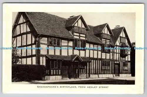 R742052 Shakespeare Geburtshaus von Henley Street Raphael Tuck and Sons Ltd Wm A