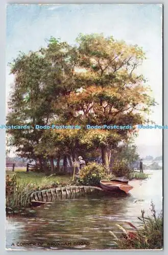 R739952 A Corner Of Wroxham Broad Norfolk Broads Tuck Oilette Series IX 7595