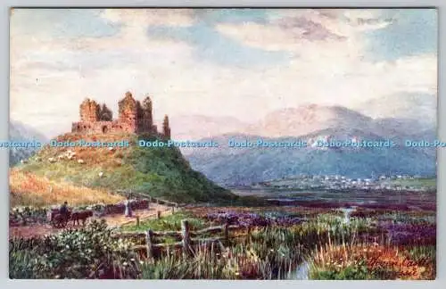 R742111 Kingussie Ruthven Castle Raphael Tuck and Sons Oilette Bonnie Scotland H