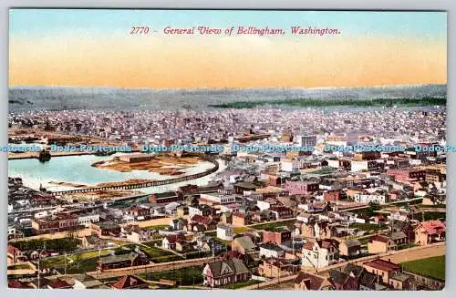 R740091 Washington General View of Bellingham Edward H Mitchell San Francisco Ca