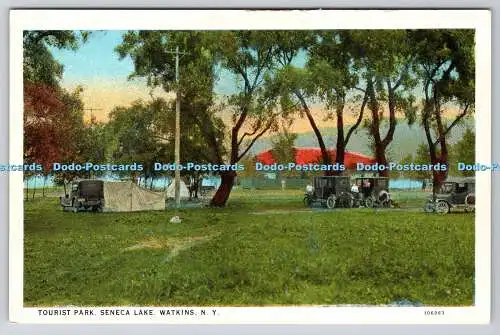 R740094 N Y Watkins Tourist Park Seneca Lake Hopes Souvenir Shop C T American Ar