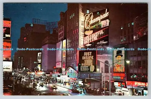 R740095 New York Time Square Broadway and 46th St Nester Map and Guide Corp