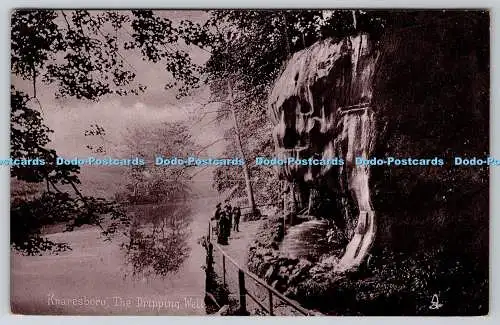 R742260 Knaresboro The Dripping Well Raphael Tuck and Sons Silverette Serie 186