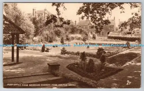 R740130 Oulton Broad Post Office From Nicholas Everett Park Tuck Photogravure Br