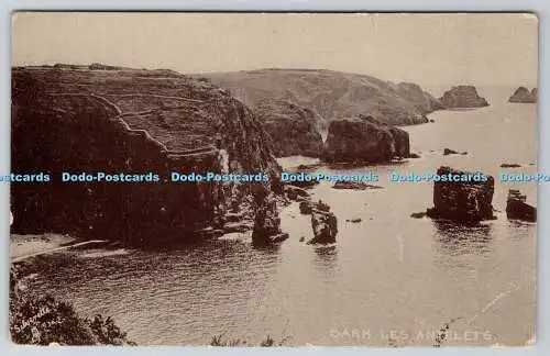 R742331 Sark Les Antelets Raphael Tuck and Sons Silverette Postkarte 1980