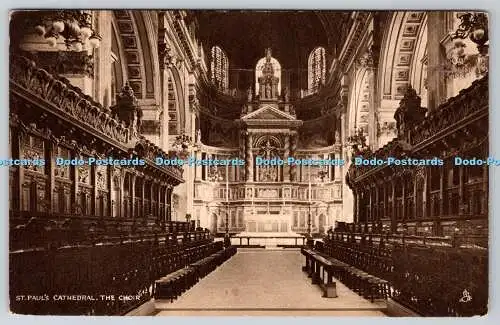 R742339 St Paul Cathedral The Choir Raphael Tuck and Sons Photogravure No 2169