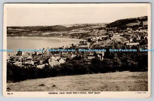R740207 New Quay Gesamtansicht von Pen y Craig Tuck RP