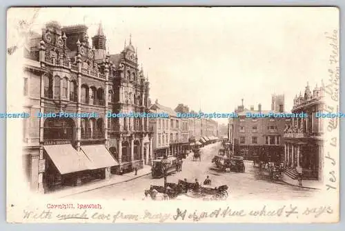 R742399 Cornhill Ipswich Postkarte 1903