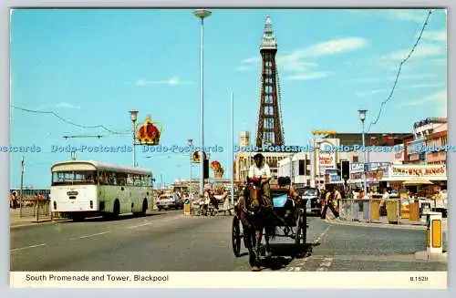 R742402 Blackpool South Promenade and Tower E T W Dennis and Sons Ltd Photocolou