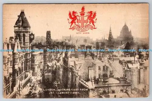 R742416 London Blick nach Osten von St Clement Danes Raphael Tuck and Sons heraldisch