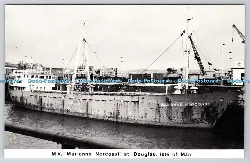 R742423 M V Marianne Norcoast at Douglas Isle of Man Mannin Postkarte Albert Lowe