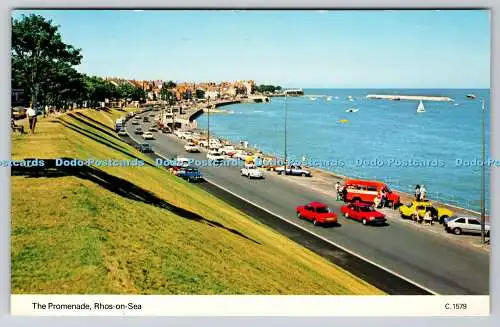 R741090 Rhos on Sea The Promenade E T W Dennis Scarborough