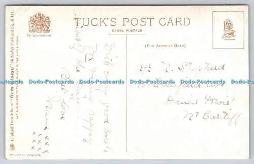 R742736 A Happy Birthday Raphael Tuck and Sons Gem Glosso Postkarte Nr. R 451