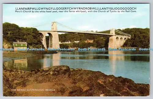 R741134 The Menai Suspension Bridge J Salmon Sevenoaks PM Llangollen Denbighshir