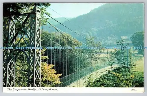 R741174 Betwsy Coed The Suspension Bridge Harvey Barton