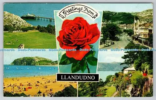 R741186 Grüße Llandudno Beach und Little Orme Bamforth Holmfirth Yorkshire C