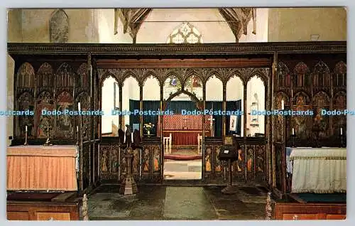 R741198 Ranworth Church Rood Screen Ernest Joyce Norwich Plastichrome by Colourp