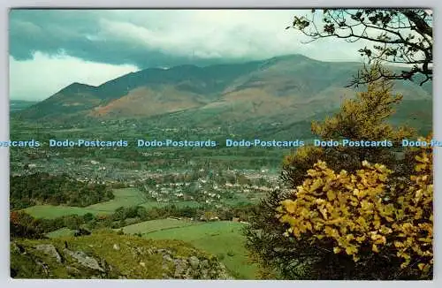 R741210 Die englischen Seen Keswick und Skiddaw von Walla Crag Sanderson und Dixo