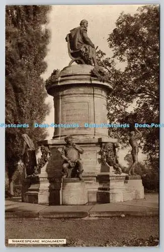 R742849 Shakespeare Monument von Lord Ronald Gower Raphael Tuck and Sons Ltd