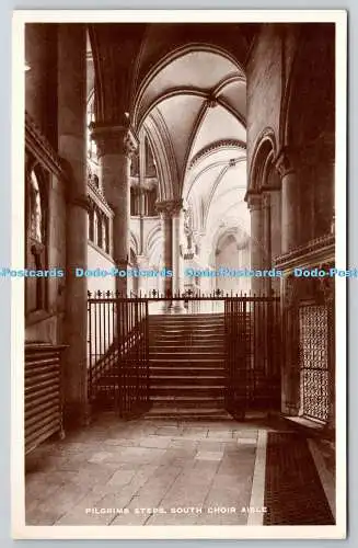 R742861 Canterbury Cathedral South Choir Aisle Pilgrims Steps Raphael Tuck and S